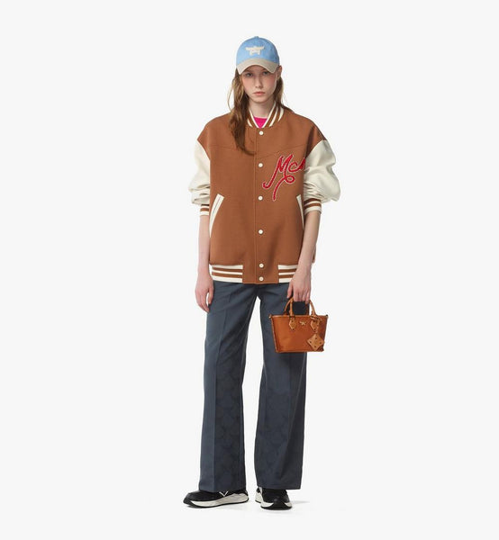 Aren Shopper in Recycled Nylon and Monogram Print Leather image 6