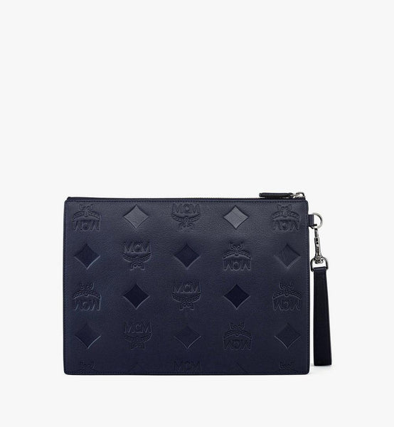 Aren Wristlet Zip Pouch in Maxi Monogram Leather image 3