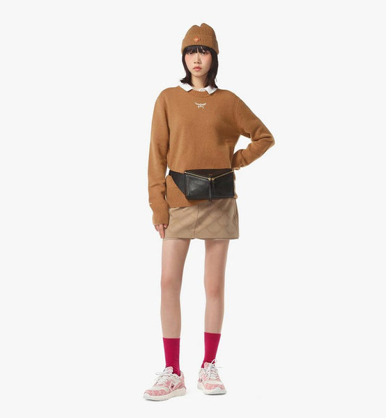 حقيبة خصر على شكل ماسة ثلاثية الأبعاد من الجلد image 6