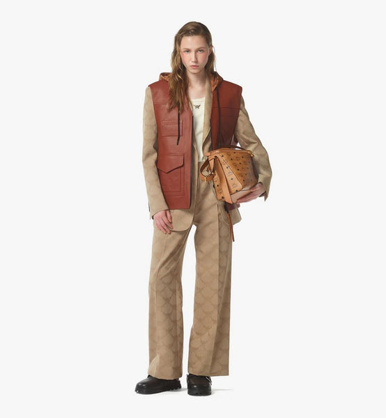 Diamond 3D Shoulder Bag in Visetos Leather Mix image 8