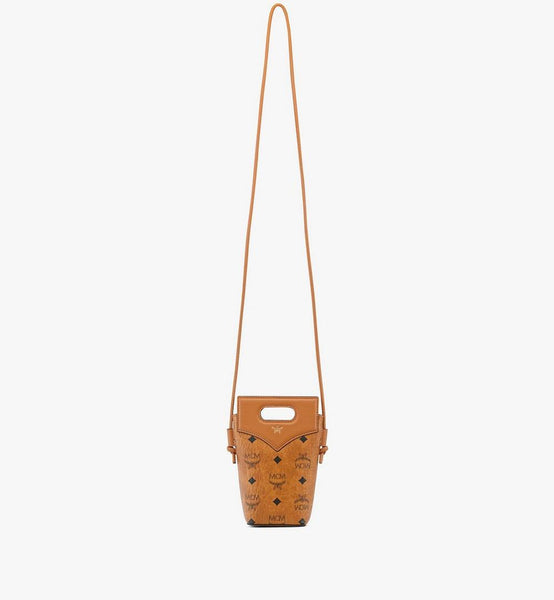 Diamond Crossbody Pouch in Visetos Leather Mix image 5