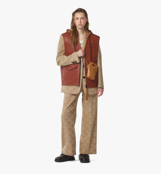 Diamond Crossbody Pouch in Visetos Leather Mix image 7