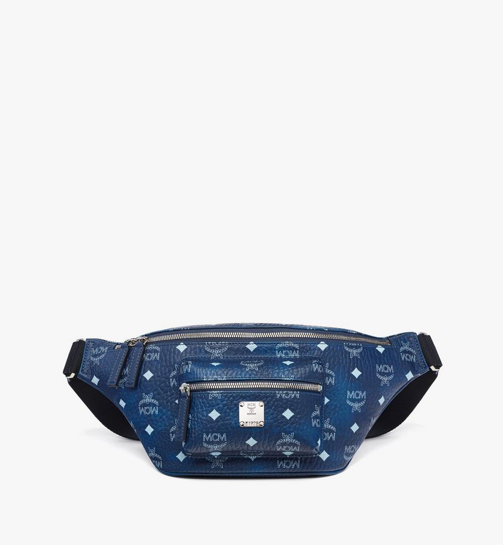 Mcm Large Fursten Belt Bag Fursten Belt Bag In Visetos BLUE