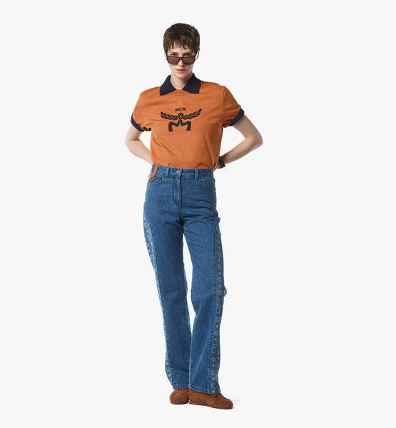 تي شيرت من القطن العضوي بنقشة شعار أوراق الغار image 2