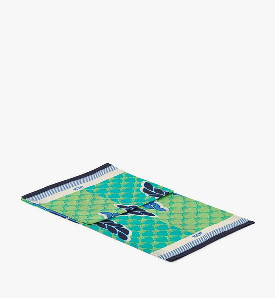 وشاح بنقشة نخيل وشعار الماركة image 2