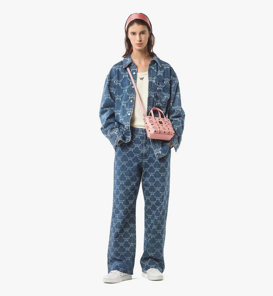 Toni Top-Zip Shopper In Visetos image 6