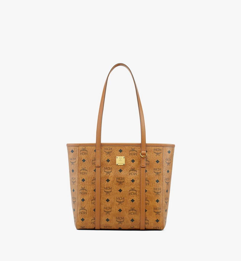 Toni Top-Zip Shopper in Visetos COGNAC Small