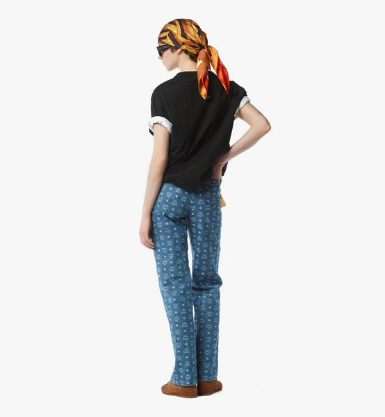 جينز من مزيج الجاكار والجينز image 5