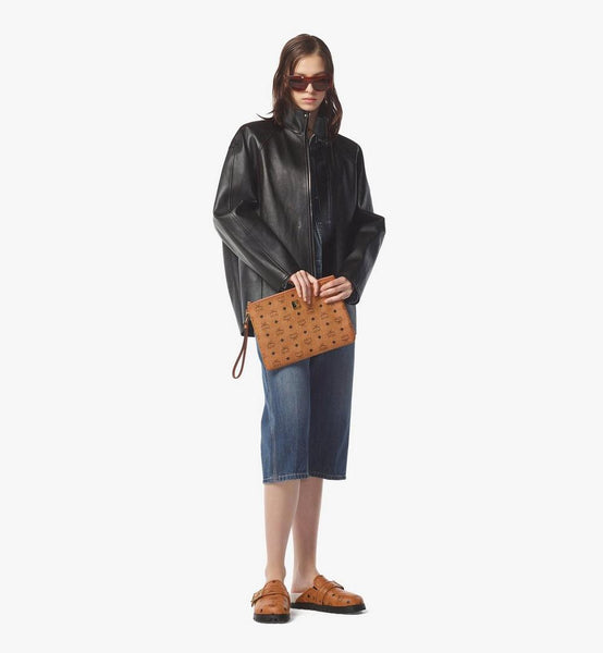 Wristlet Zip Pouch in Visetos Original image 4