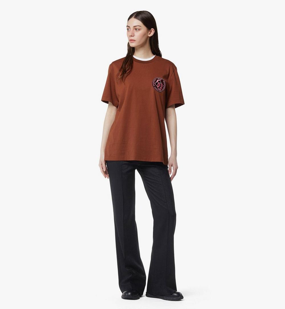 MHTGAMM024B00S-50th Anniversary T-Shirt in Organic Cotton|Cinnamon