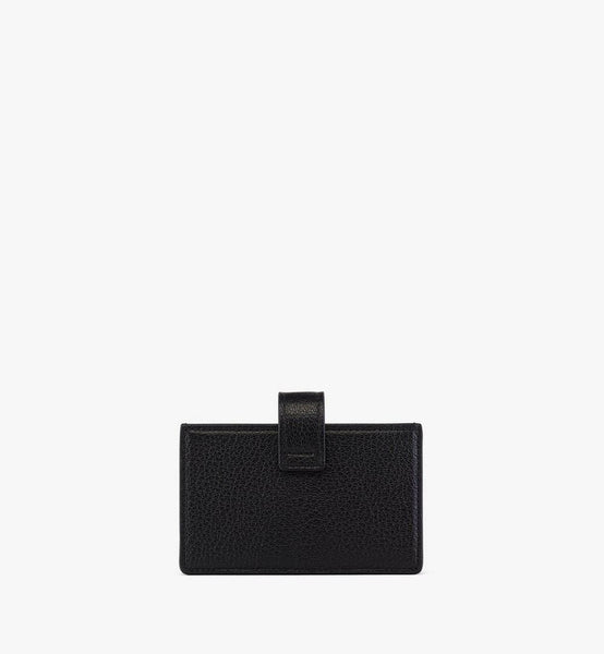 Aren Leather Card Case Mni Bk, One Size image 3