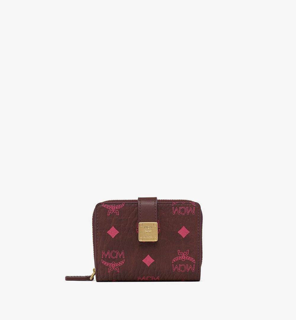 MYSGATA024B001-Aren Brass Plate Wallet in Visetos|Cinnamon