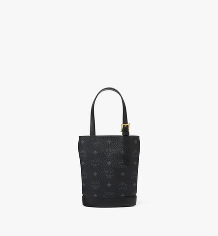 MWTEATA01BK001-Aren Bucket Tote in Visetos|BLACK