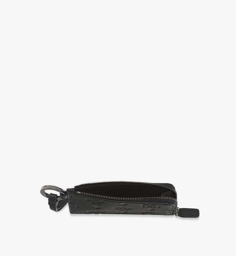 MXAGATA02BK001-Aren Card Pouch in Embossed Monogram Leather|Black