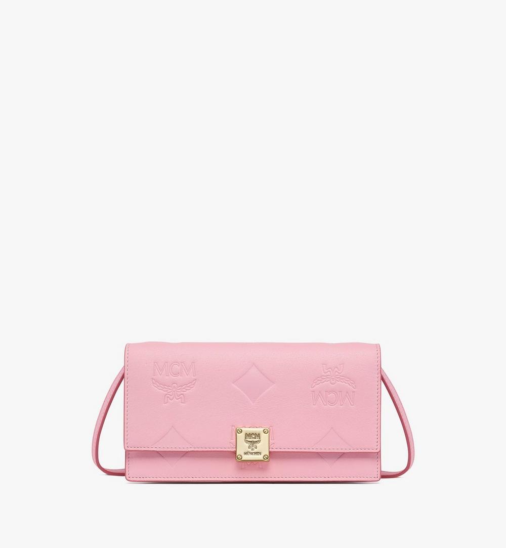 MYLGSTA01QA001-Aren Chain Wallet in Embossed Monogram Leather|LOTUS