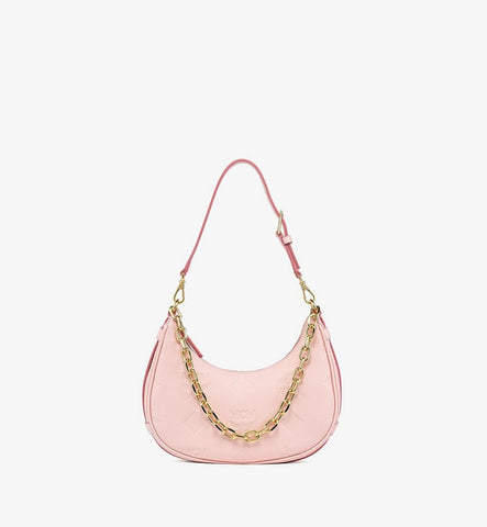 MWHGSTA03QA001-Aren Crescent Hobo Bag in Maxi Monogram Leather|LOTUS