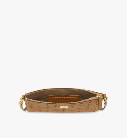 MYZGATA01CO001-Aren Crossbody Pouch in Visetos|Cognac