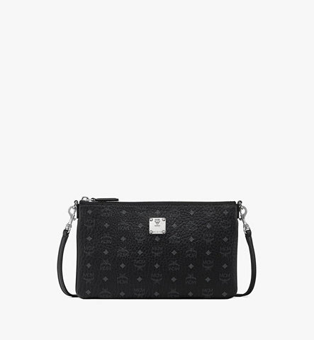 MYZGATA01BK001-Aren Crossbody Pouch in Visetos|Black
