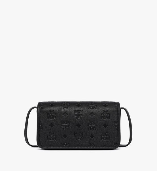 Aren Crossbody Wallet in Embossed Monogram Leather image 1