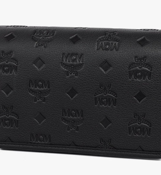 Aren Crossbody Wallet in Embossed Monogram Leather image 5