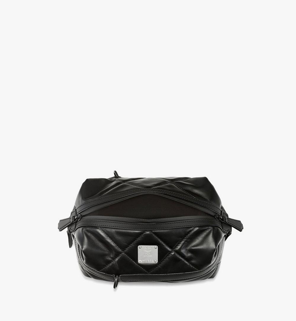 MMRGATA05BK001-Aren Crossbody in Diamond Quilted Leather|Black