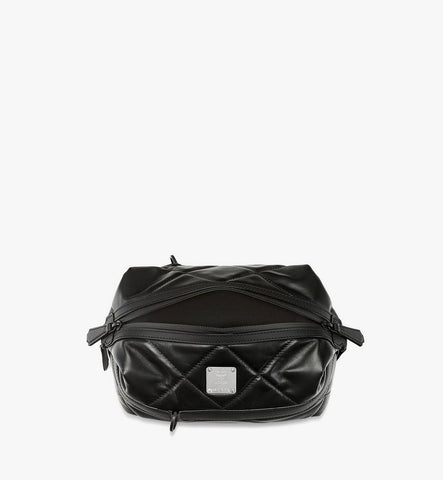 MMRGATA05BK001-Aren Crossbody in Diamond Quilted Leather|Black