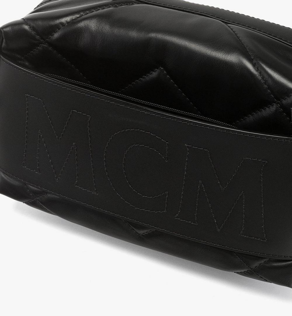 MMRGATA05BK001-Aren Crossbody in Diamond Quilted Leather|Black
