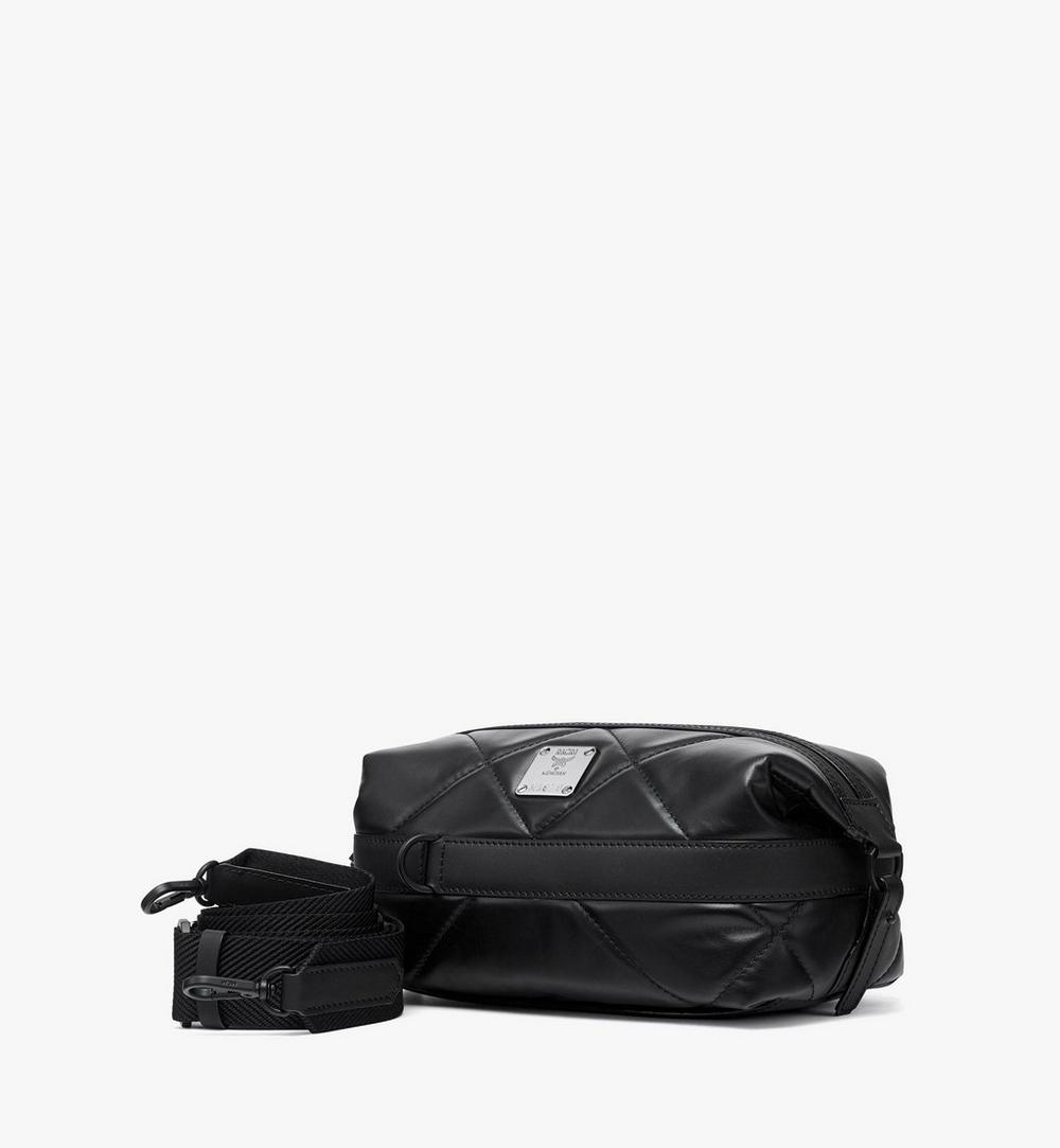 MMRGATA05BK001-Aren Crossbody in Diamond Quilted Leather|Black