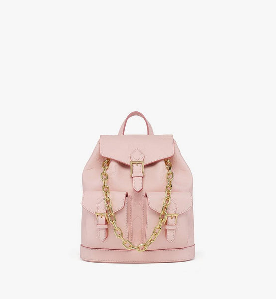 Aren Drawstring Backpack In Maxi Monogram Leather Small image 1