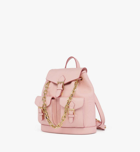 Aren Drawstring Backpack In Maxi Monogram Leather Small image 2