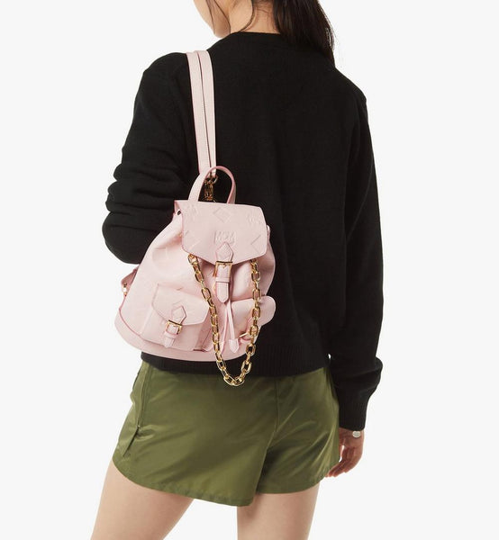 Aren Drawstring Backpack In Maxi Monogram Leather Small image 7
