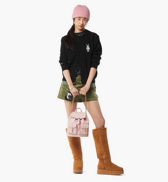 Aren Drawstring Backpack In Maxi Monogram Leather Small image 6