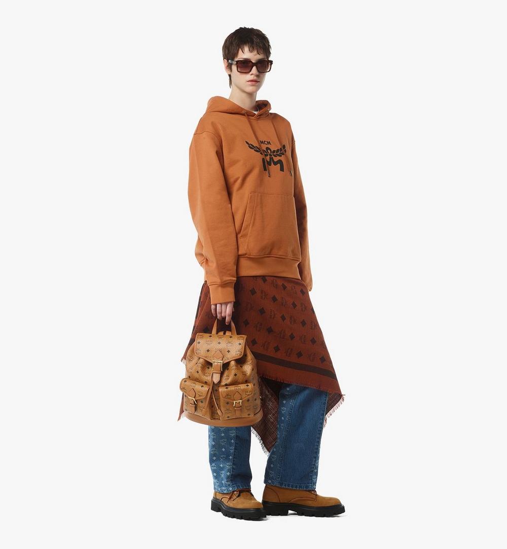 MWKFATA01CO001-Aren Drawstring Backpack in Visetos|COGNAC