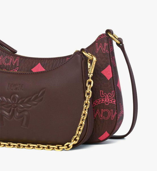 Aren Duo Hobo in Maxi Visetos and Calfskin image 5