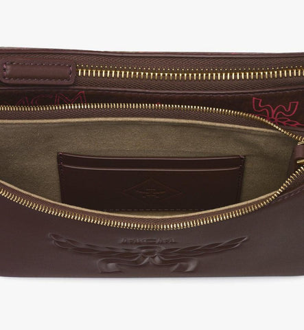 MWHGATA014B001-Aren Duo Hobo in Maxi Visetos and Calfskin|Cinnamon