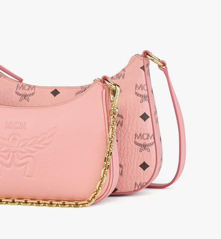MWHGSTA04PZ001-Aren Duo Hobo in Visetos|SOFT PINK