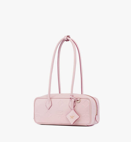 MWSGSTA01QA001-Aren East West Shoulder Bag in Maxi Monogram Leather|Lotus