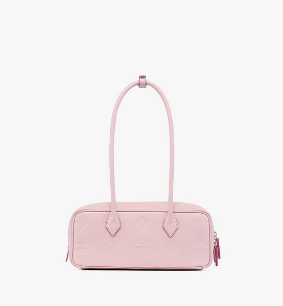 Aren East West Shoulder Bag in Maxi Monogram Leather image 4
