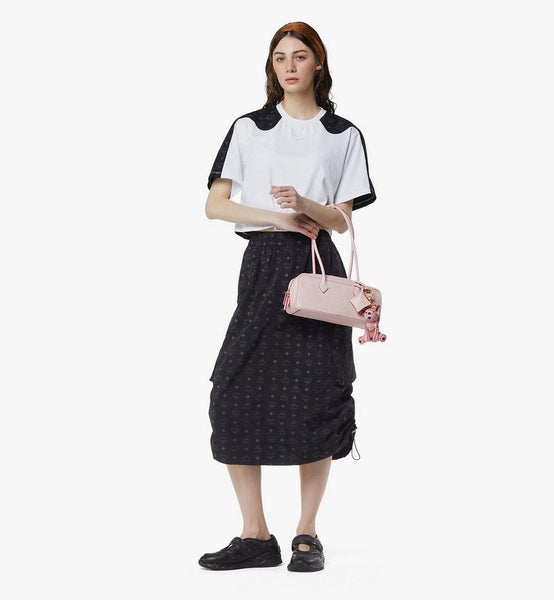 Aren East West Shoulder Bag in Maxi Monogram Leather image 7