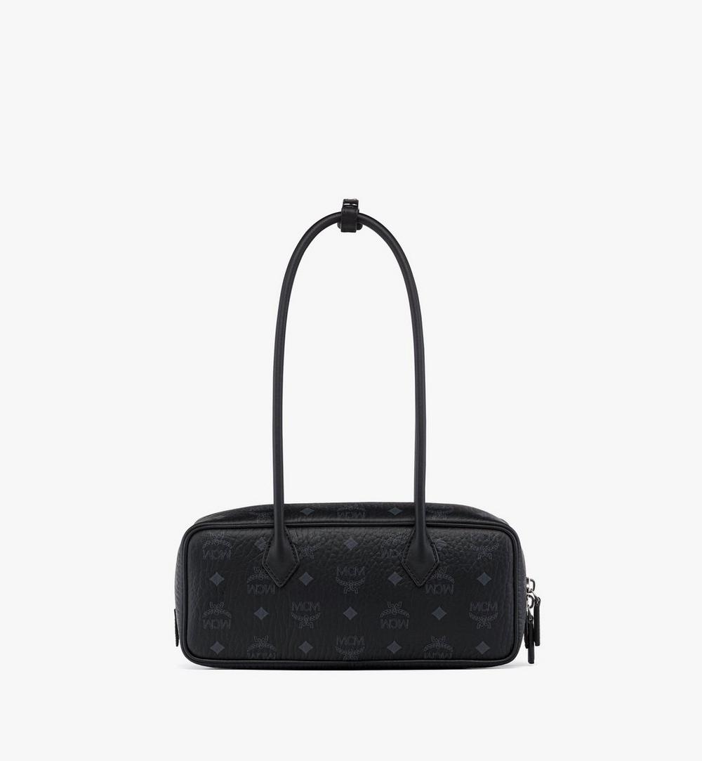MWSGATA01BK001-Aren East West Shoulder Bag in Visetos|Black