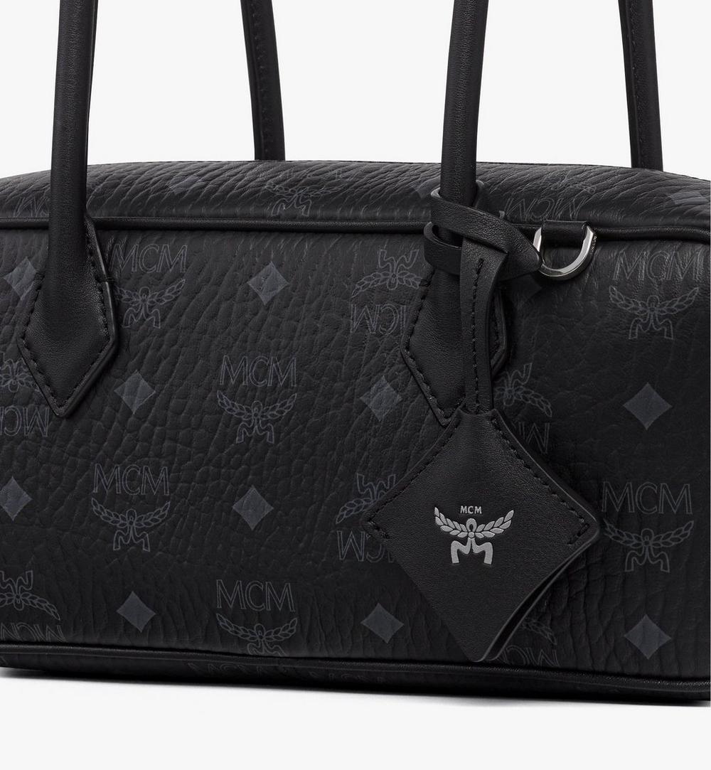 MWSGATA01BK001-Aren East West Shoulder Bag in Visetos|Black