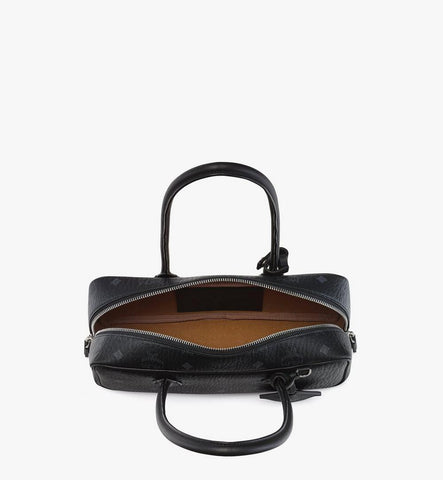 MWSGATA01BK001-Aren East West Shoulder Bag in Visetos|Black
