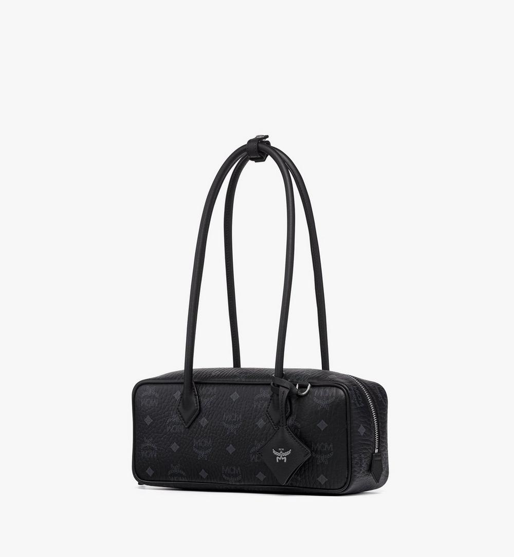 MWSGATA01BK001-Aren East West Shoulder Bag in Visetos|Black