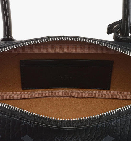 MWSGATA01BK001-Aren East West Shoulder Bag in Visetos|Black