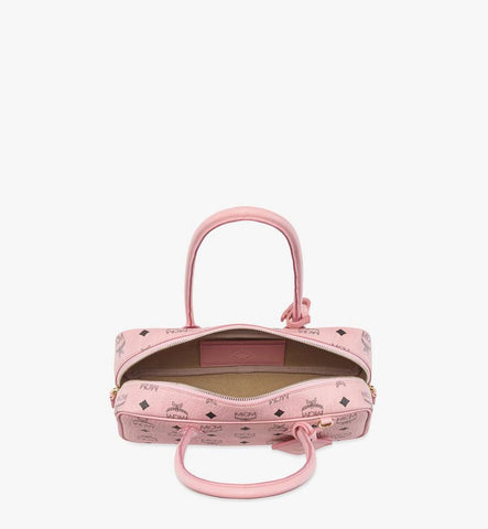 MWSGATA01PZ001-Aren East West Shoulder Bag in Visetos|Soft Pink