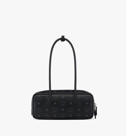 MWSGATA01BK001-Aren East West Shoulder Bag in Visetos|Black