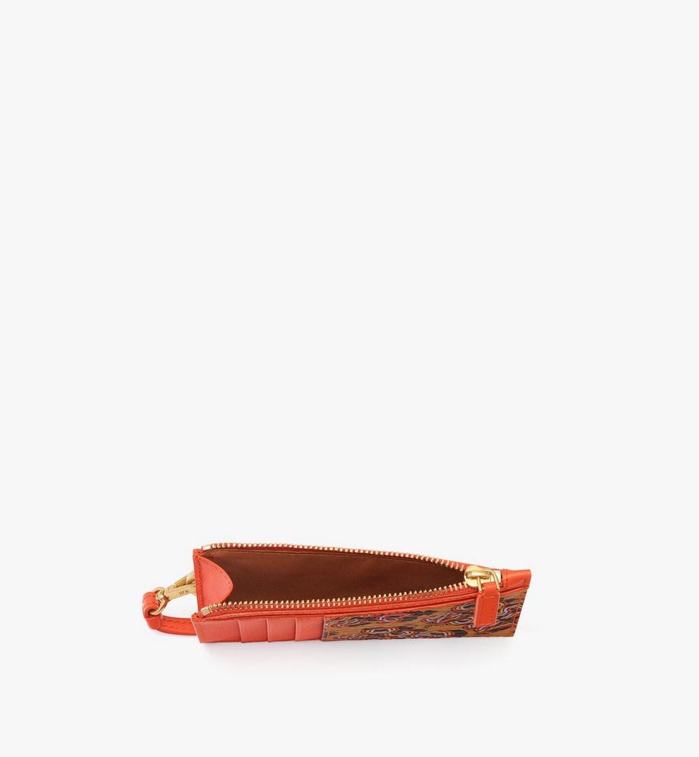 MXZGATA03CO001-Aren Lanyard Card Holder in Disco Visetos|Cognac