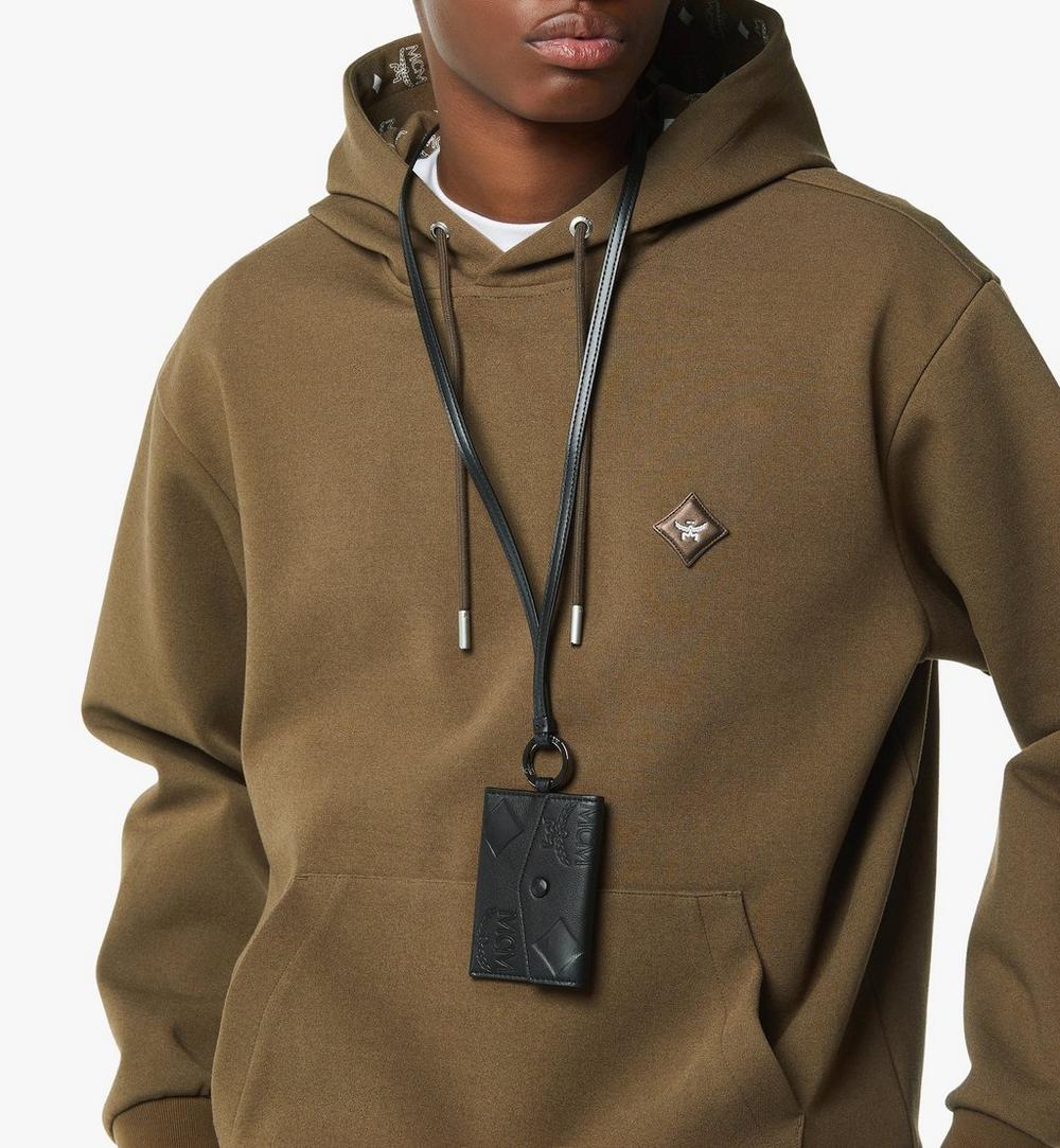 MXZGSTA03BK001-Aren Lanyard ID Wallet in Maxi Monogram Leather|BLACK