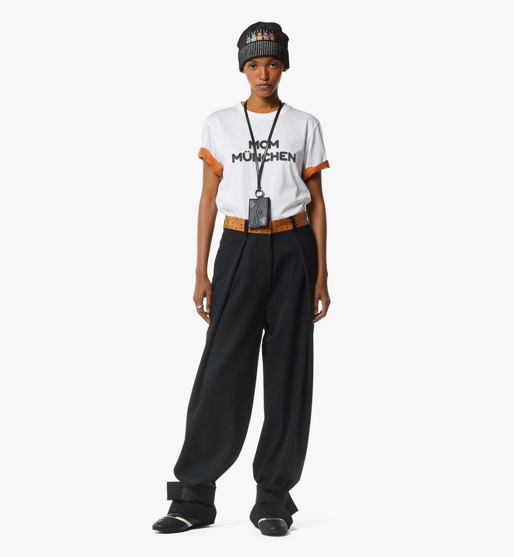 MXZGSTA03BK001-Aren Lanyard ID Wallet in Maxi Monogram Leather|BLACK