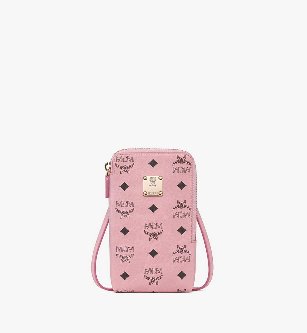 MXZGATA13PZ001-Aren Phone Pouch in Visetos|Soft Pink
